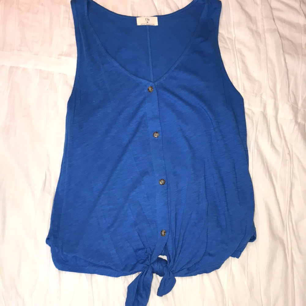 t.la blue tie tank